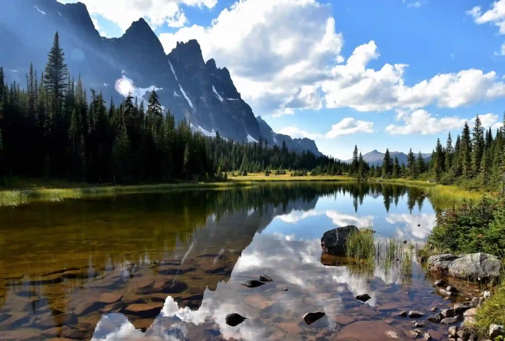 Am Tonquin Lake in den Kanadischen Rocky Mountains, Westkanada, fotografiert von Verena Schmidt für den Wanderführer und die Vorträge