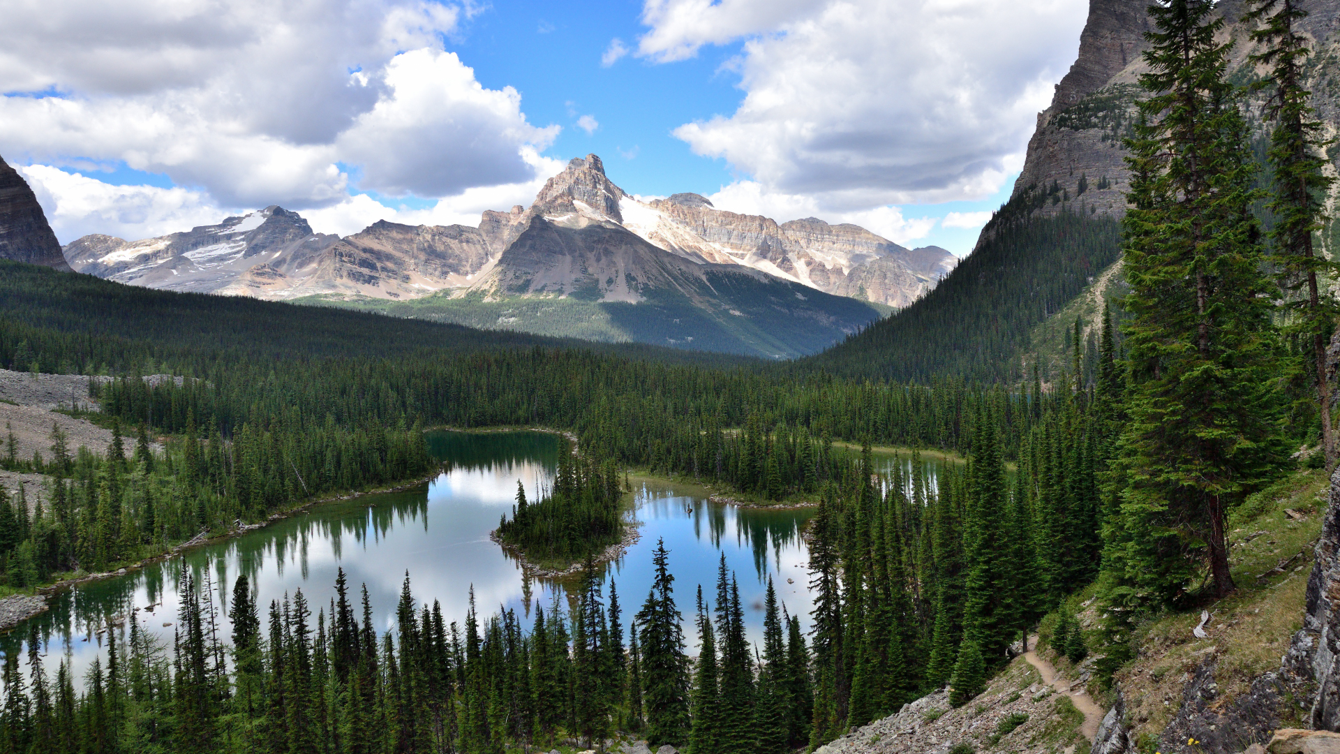 Lake O'Hara Lakes, fotografiert von Verena Schmidt auf ihrer Reise 2 Sommer in den kanadischen Rockies